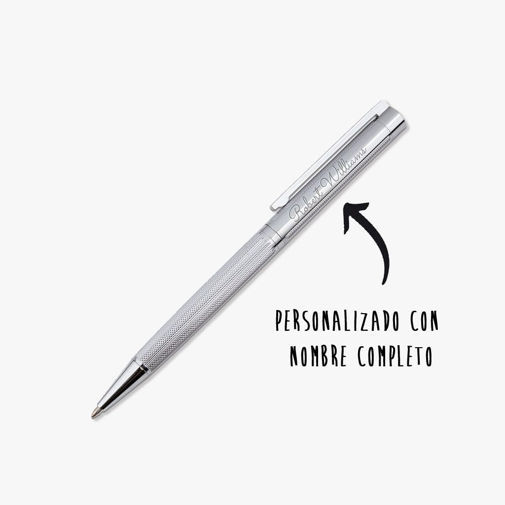 Bolígrafo personalizado Heraldo plata