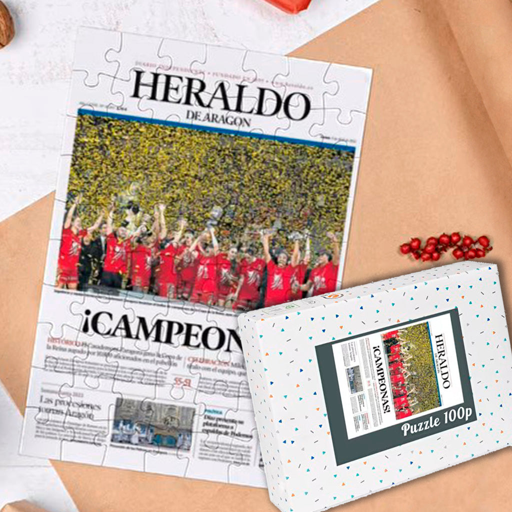 Portada puzzle de cartón con caja